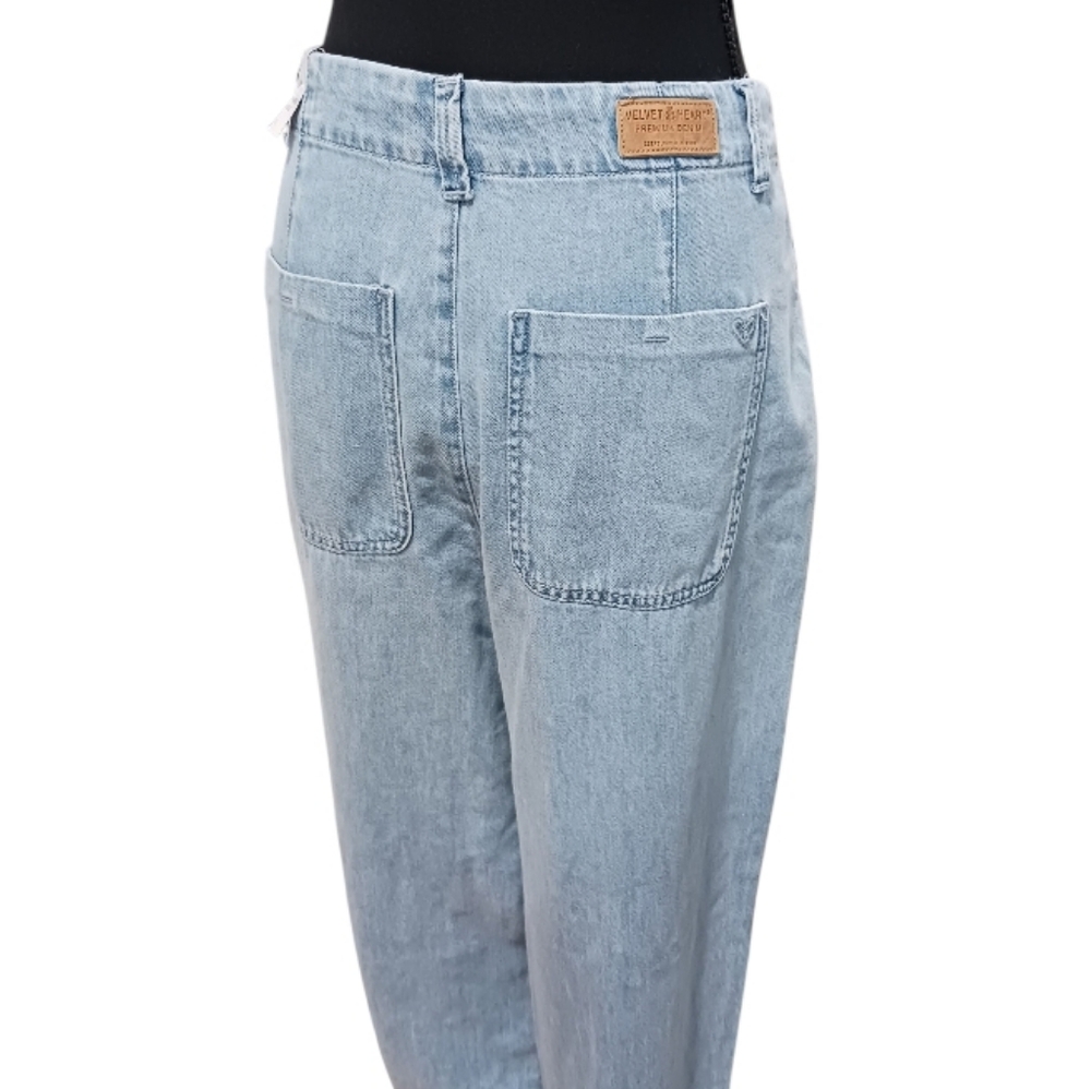 Velvet Heart Laura High Waist Wide Leg Jeans Light Wash - Picture 4 of 9